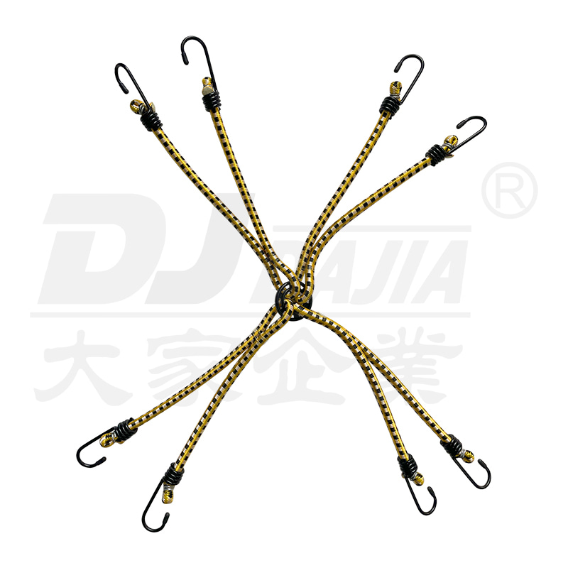 8mm bungee šňůry pro 8 paže Elastické zavazadlové popruhy s háčky