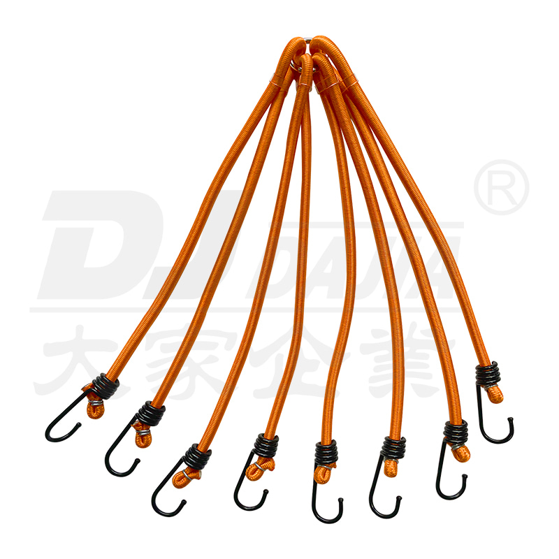 8mm bungee šňůry pro 8 paže Elastické zavazadlové popruhy s háčky